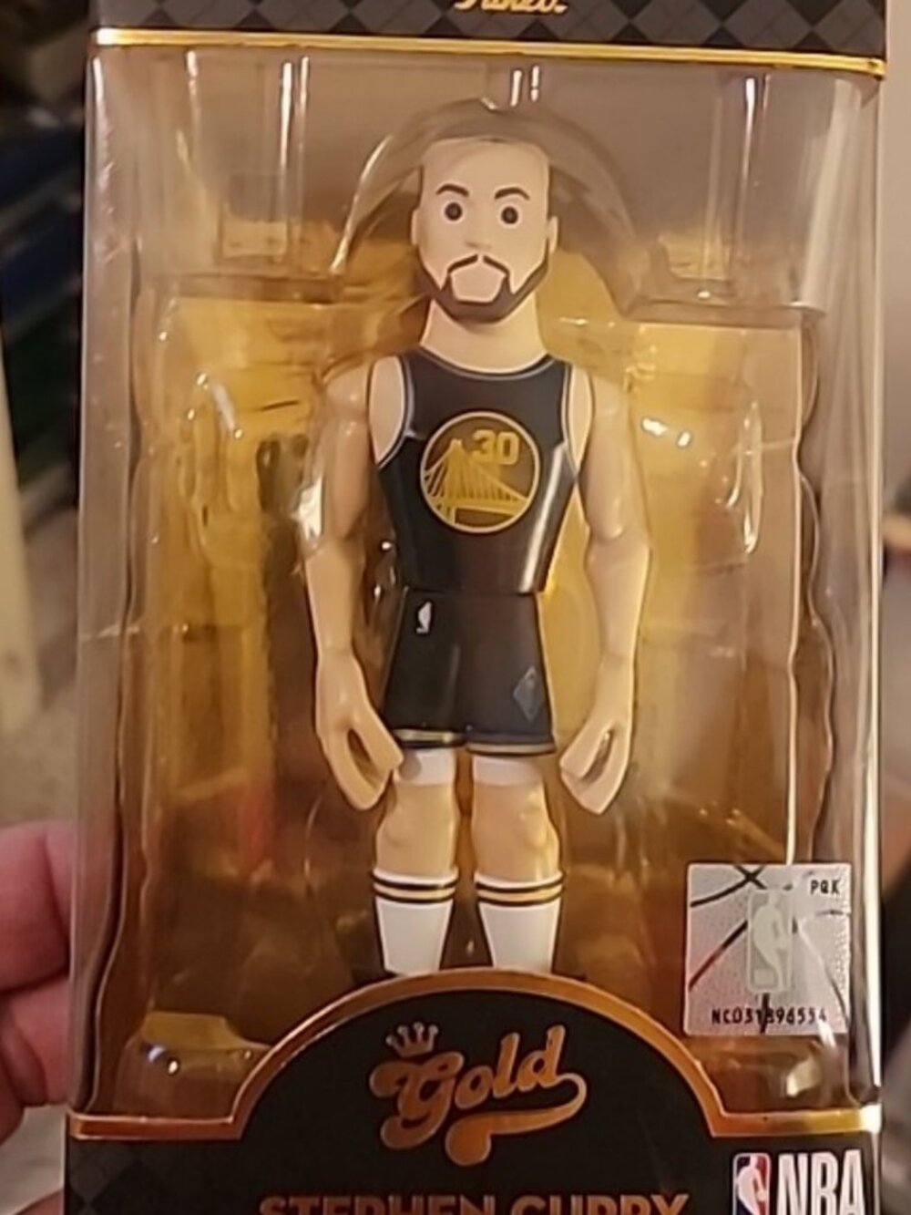 Funko Pop Stephen Curry Gold Premium Vinyl Figure NBA Warriors New in Box NIB